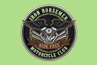 make motorcycle logo design with fastest delivery