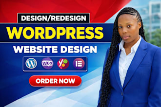 build wordpress website development business website or wordpress blog website