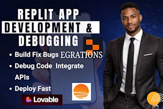 build replit web app fix bugs debug code integrate apis and deploy fast