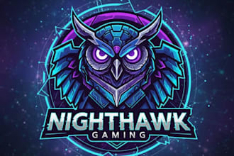 design mascot or cartoon logo for your gaming channels
