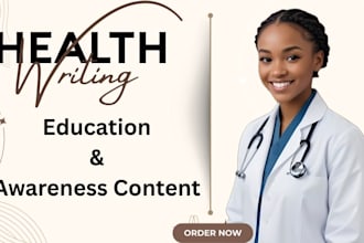 design health education materials and awareness content