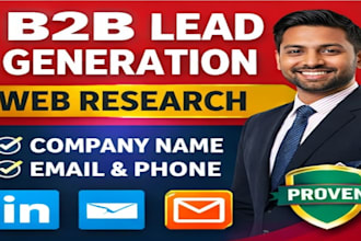 generate verified b2b leads and web research for your business