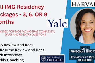 help imgs match residency with eras CV resume and mock interviews