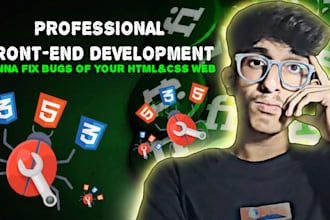 fix HTML and CSS bugs, layout and responsive issues