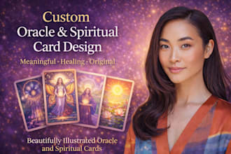 design custom oracle and spiritual cards with meaningful symbolism