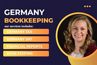 handle your germany book keeping, vat filling income tax returns via elster