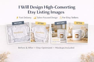 design professional etsy listing images and product mockups