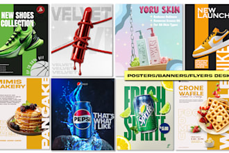 design banner, poster, flyers and standee