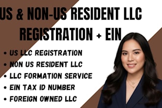 do US business llc company registration formation llc tax id ein number in 24hrs