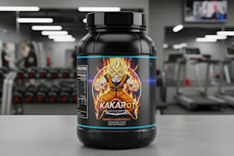 professional protein and supplement packaging