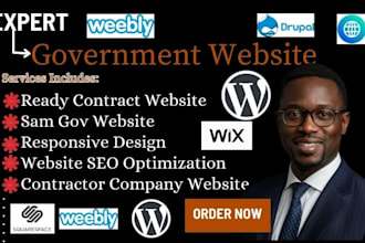design government contract website, bid proposal, redesign contract website, SEO