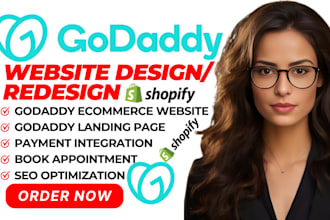 build godaddy website development design  godaddy airo godaddy shopify domain