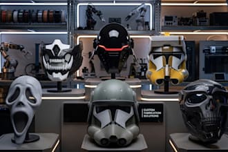 3d print and paint mask custom 3d mask stl model 3d helmet cosplay armor prints