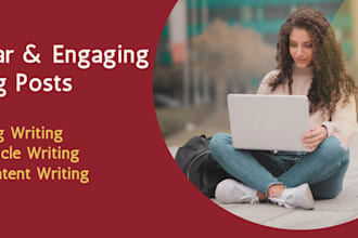 write clear and engaging blog posts in english