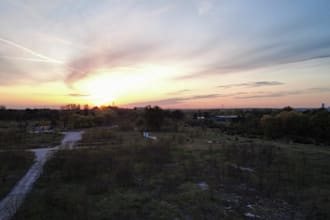 drone flying all over poland