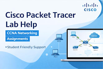solve cisco packet tracer labs and ccna assignments