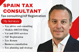 spain tax, nif registration, tax advisor, tax setup, modelo 210, 303, 103