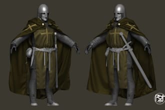 do 3d character modeling and texturing for games