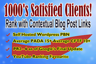 boost rankings with up to 160 high da SEO blog posts