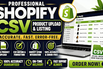 bulk upload shopify product listing using  matrixify CSV XML data file