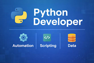 python scripts, automation, and backend solutions