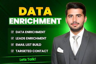 do data enrichment, contact list enrichment, and data mining