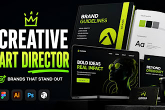 be your creative art director for branding, campaign, 3d visuals and brand guide