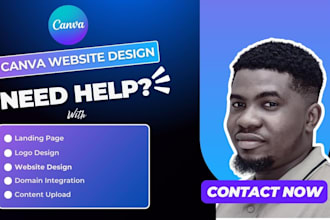 design a high converting canva website or modern canva landing page