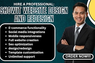 design, redesign, update and customize your showit website