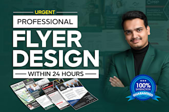 do professional flyer design , urgent, promo, print and digital ready