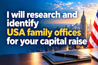 research USA family offices for your capital raise