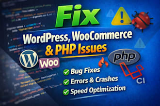 provide website maintenance, bug fixes, and speed optimization for PHP sites
