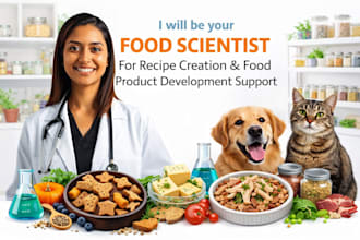 be your food scientist for recipe creation and food product development support