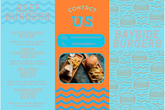 design a stunning menu for your restaurant or bar