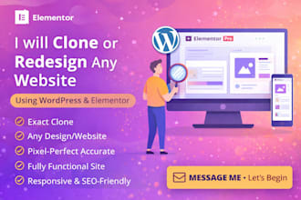 clone any website using elementor pro