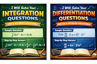 do math projects related to integration and differentiation