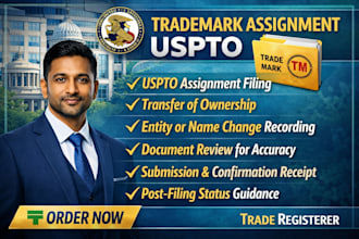 ile your trademark assignment or transfer of ownership with the uspto