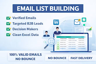 do targeted b2b lead generation and verified email list building