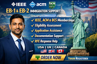 provide ieee, acm, and bcs membership to complete your eb1 eb2 petition