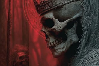 create a vintage horror comics artwork