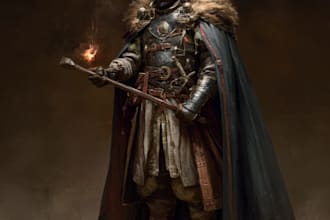 create a d and d character art and dnd art