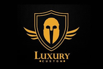 create eye catching car logo for luxury custom