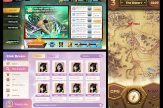 design attractive UI UX, game assets for mobile and PC games