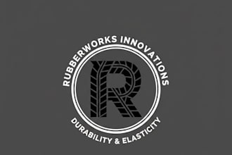 design a strong and professional rubber company logo
