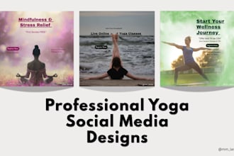 design eye catching fitness and yoga ads using canva