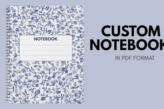 create custom notebook design for you