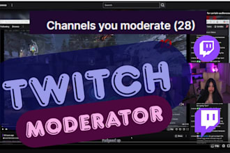 twitch moderator and chatter