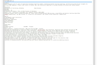 craft a professional, ats friendly resume