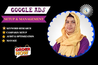 set up and manage  google ads