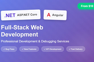 develop and debug asp dotnet core and angular websites